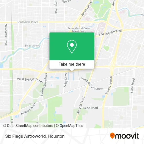 Six Flags Astroworld map
