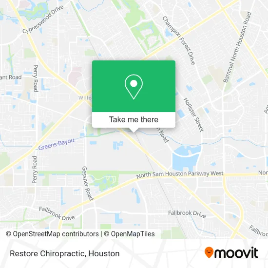 Mapa de Restore Chiropractic