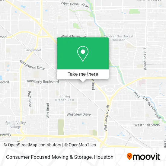 Consumer Focused Moving & Storage map