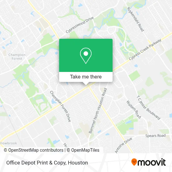 Office Depot Print & Copy map