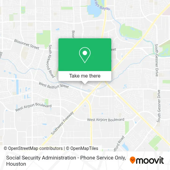 Social Security Administration - Phone Service Only map