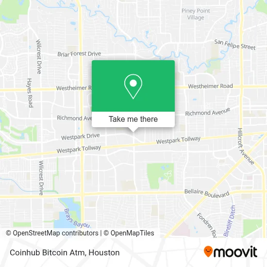 Coinhub Bitcoin Atm map