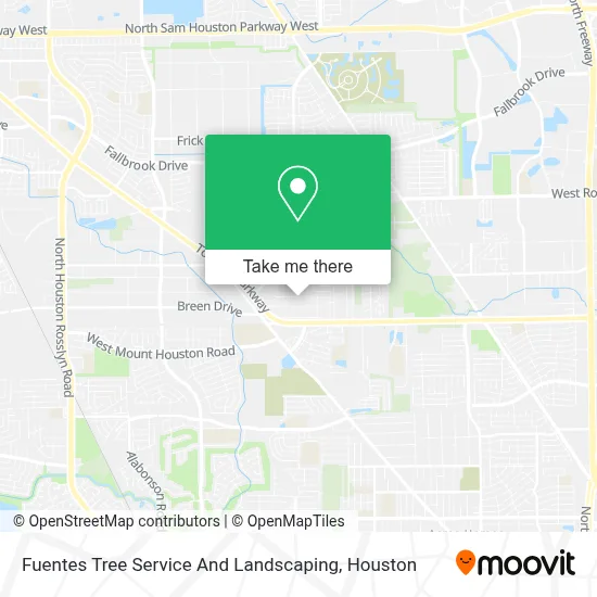 Fuentes Tree Service And Landscaping map