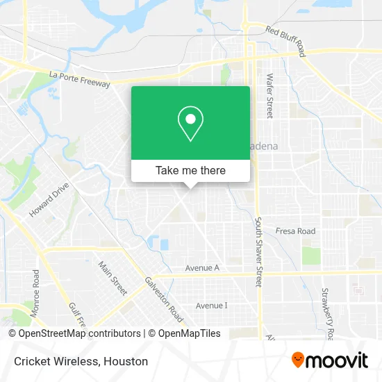 Cricket Wireless map