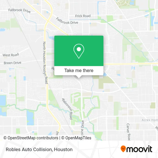 Robles Auto Collision map