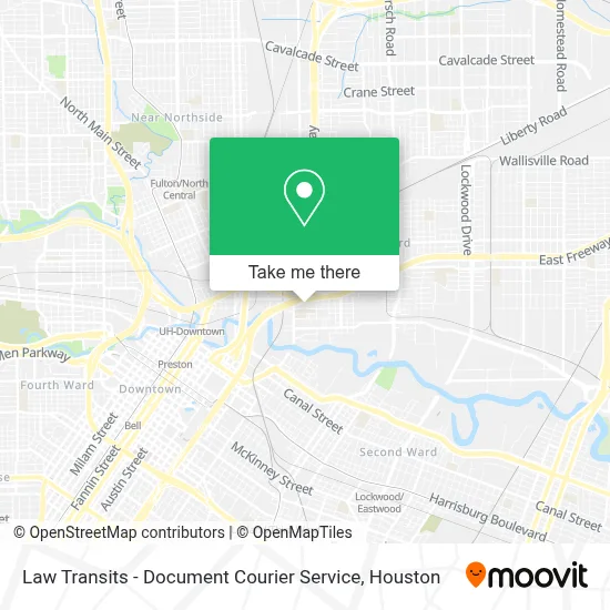 Law Transits - Document Courier Service map