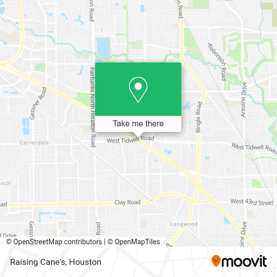 Raising Cane's map
