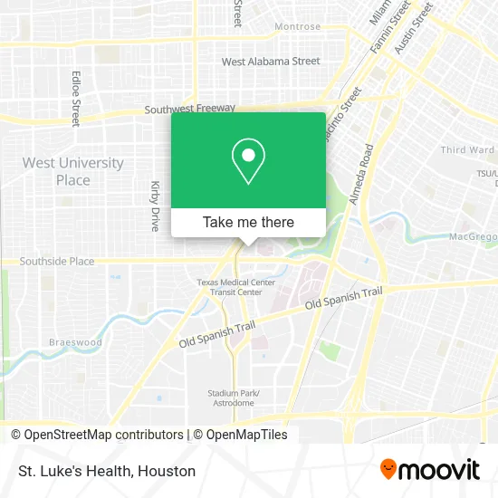 St. Luke's Health map