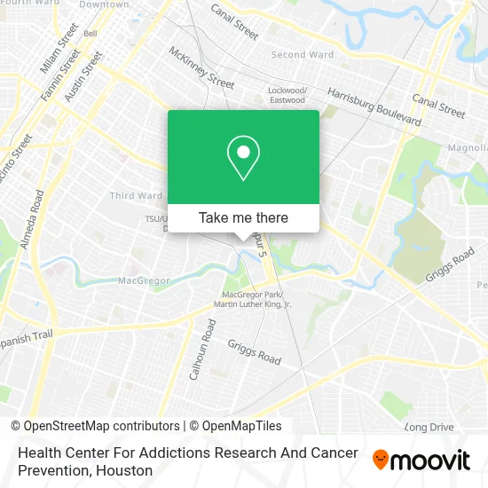 Health Center For Addictions Research And Cancer Prevention map
