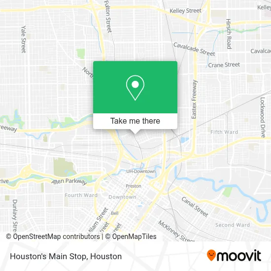 Houston's Main Stop map