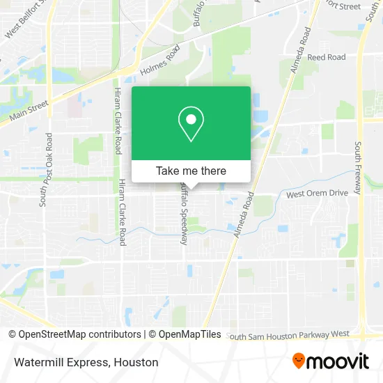 Watermill Express map