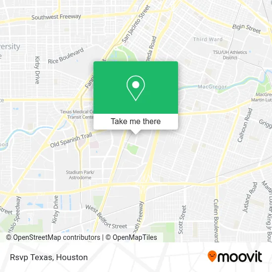 Rsvp Texas map
