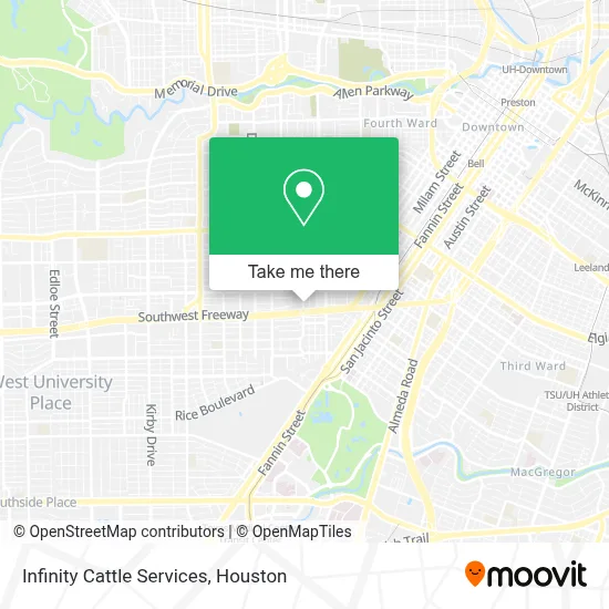 Infinity Cattle Services map