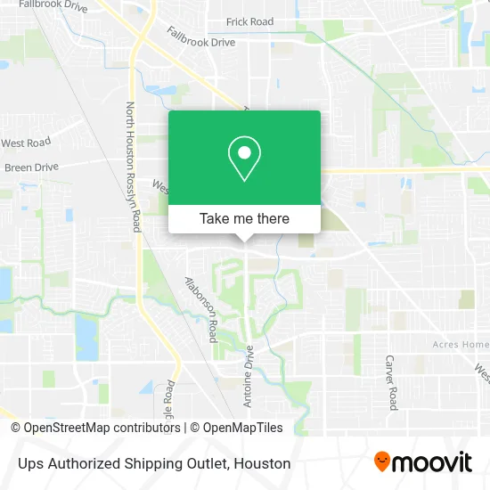 Ups Authorized Shipping Outlet map