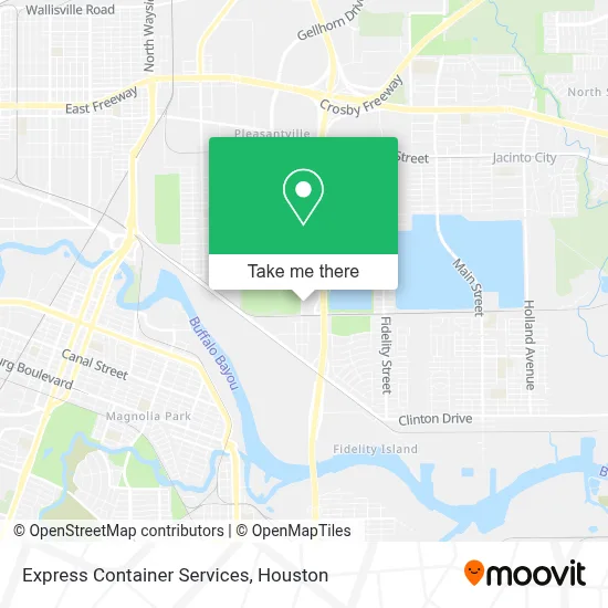 Express Container Services map