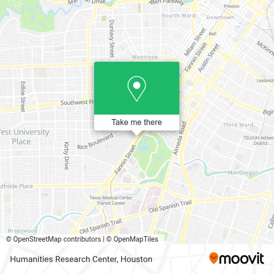 Humanities Research Center map