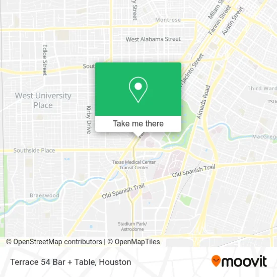 Terrace 54 Bar + Table map