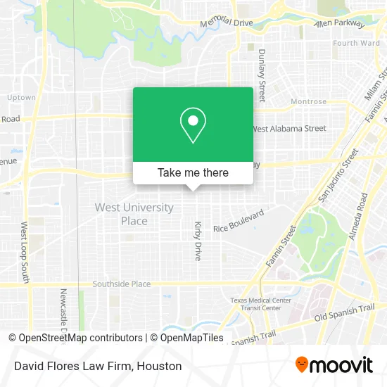 David Flores Law Firm map
