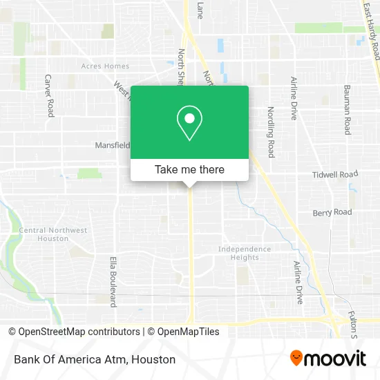 Bank Of America Atm map