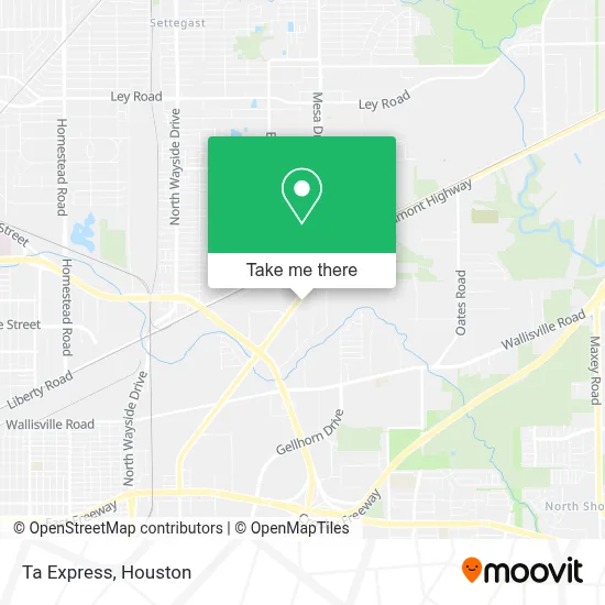 Ta Express map