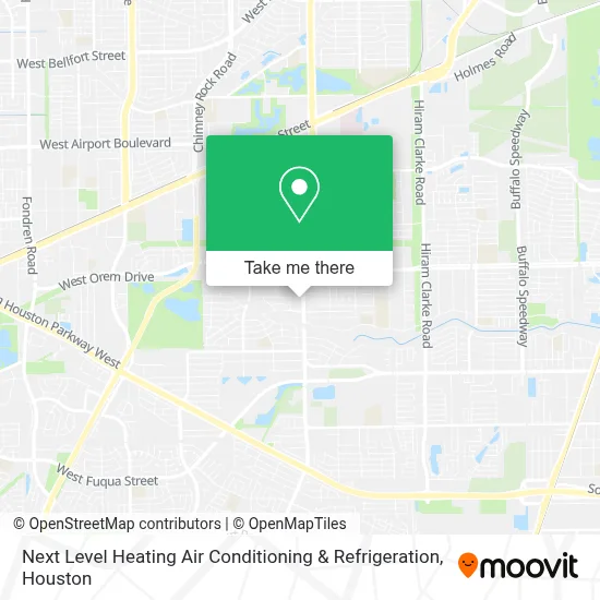 Next Level Heating Air Conditioning & Refrigeration map