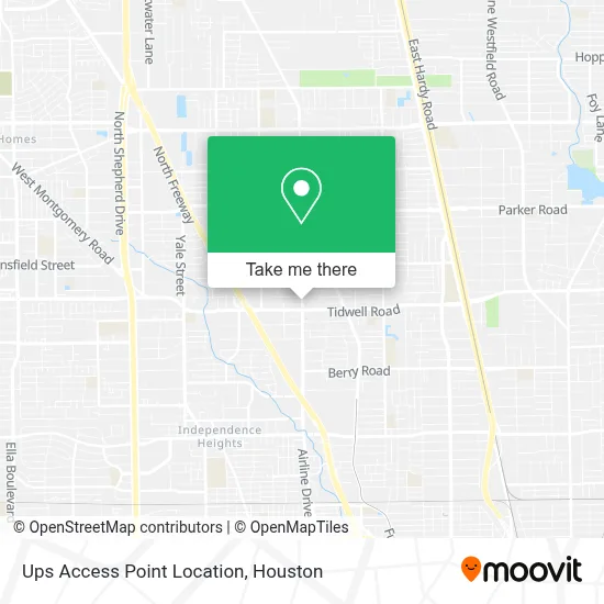 Ups Access Point Location map