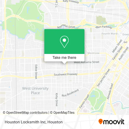 Houston Locksmith Inc map