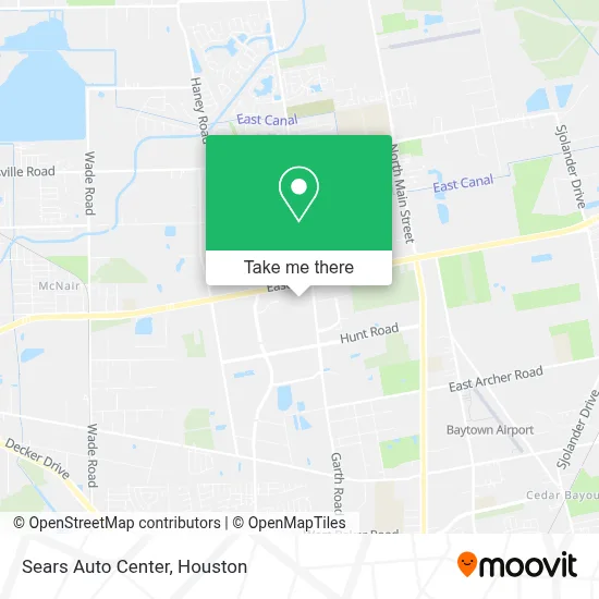 Sears Auto Center map