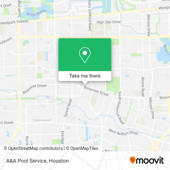 A&A Pool Service map