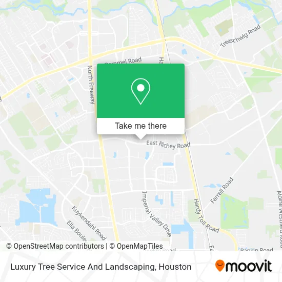 Luxury Tree Service And Landscaping map