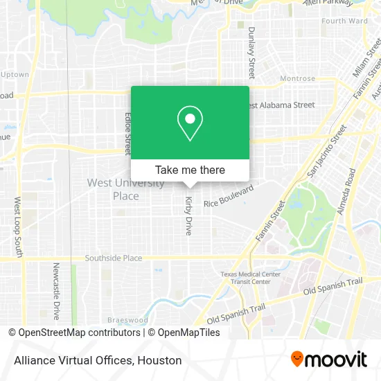 Alliance Virtual Offices map