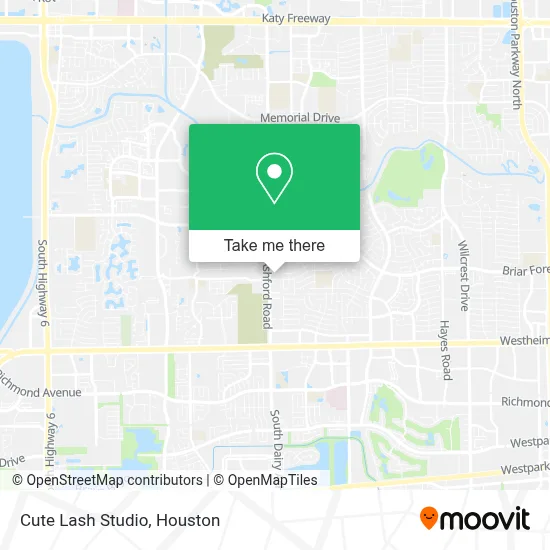 Cute Lash Studio map