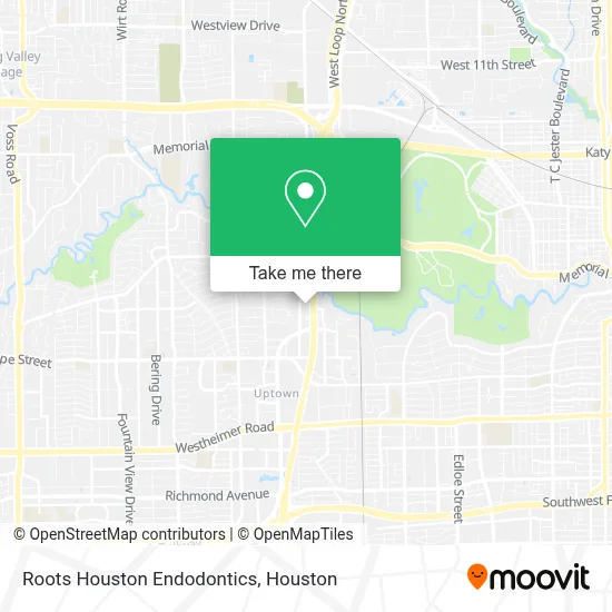 Roots Houston Endodontics map