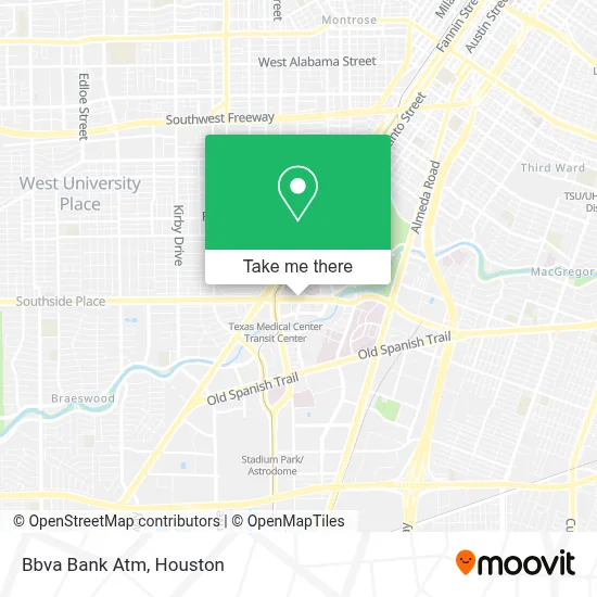 Bbva Bank Atm map