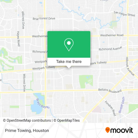 Prime Towing map