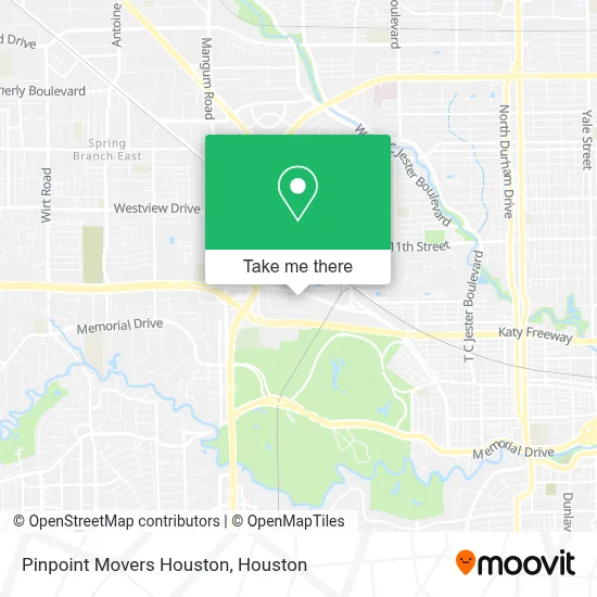 Pinpoint Movers Houston map