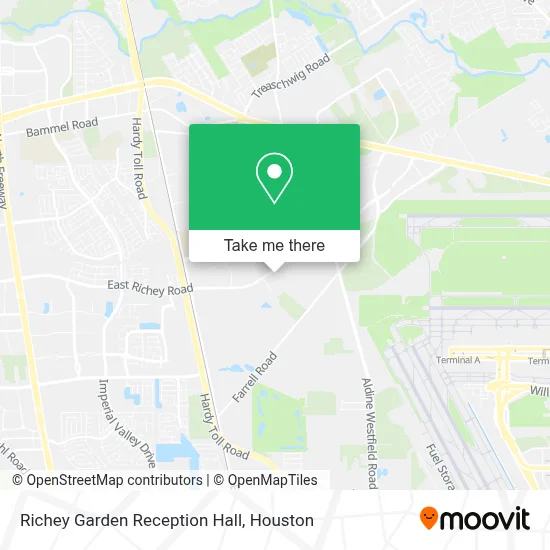 Richey Garden Reception Hall map
