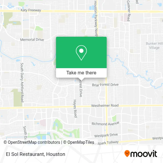 El Sol Restaurant map