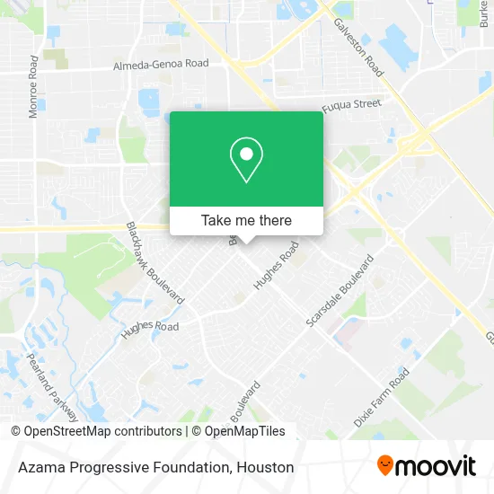 Azama Progressive Foundation map