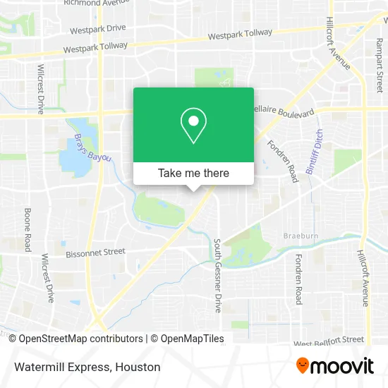 Watermill Express map
