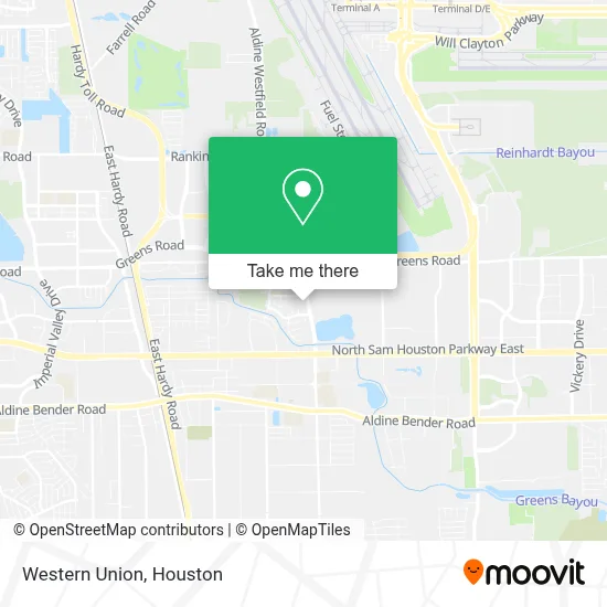 Western Union map