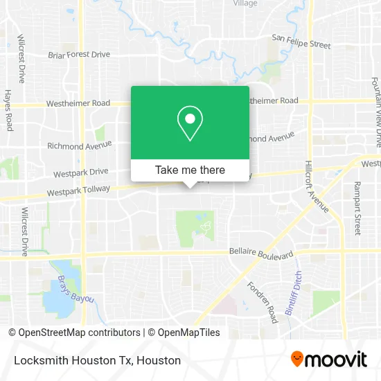 Locksmith Houston Tx map