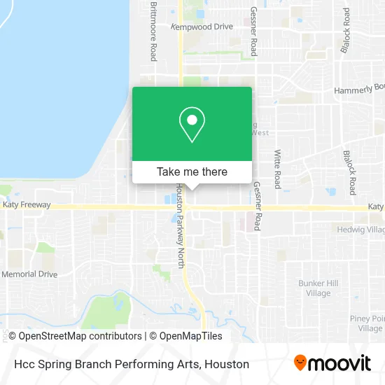 Hcc Spring Branch Performing Arts map