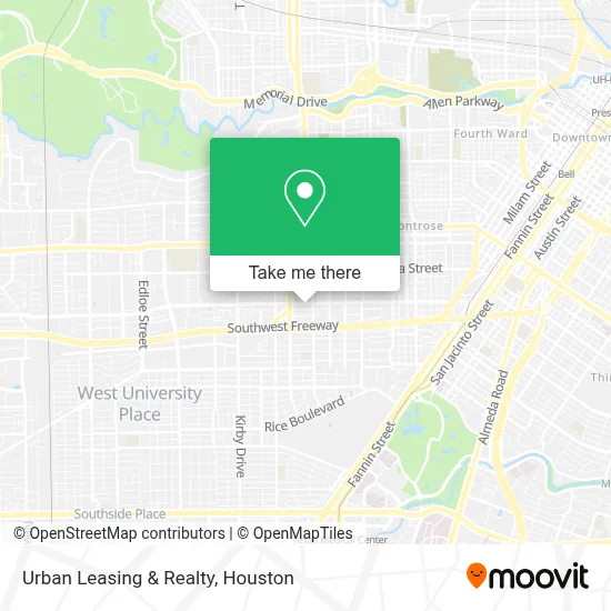 Urban Leasing & Realty map