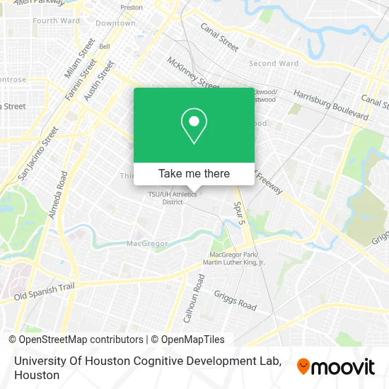 University Of Houston Cognitive Development Lab map