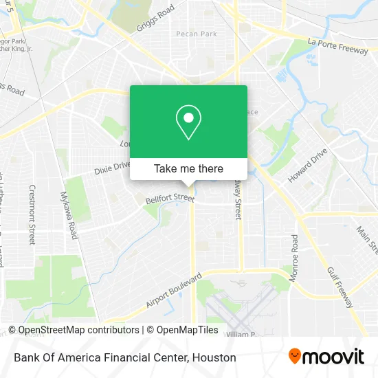 Bank Of America Financial Center map