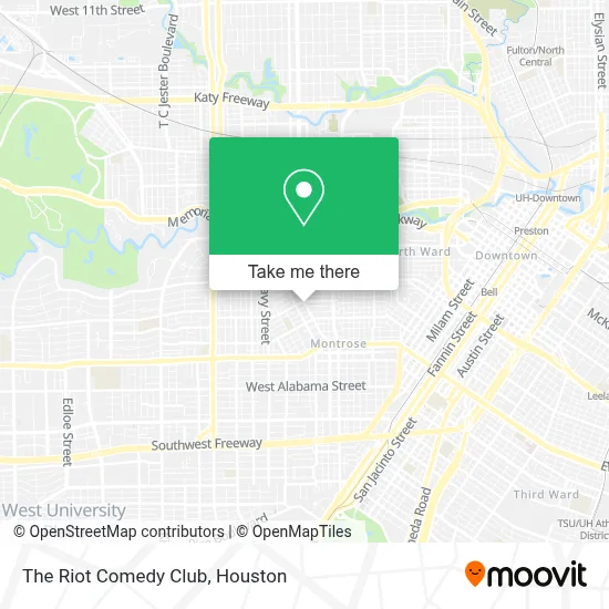 The Riot Comedy Club map