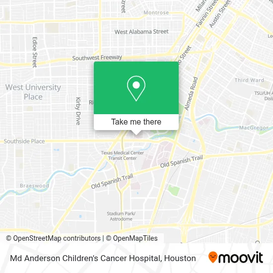 Md Anderson Children's Cancer Hospital map