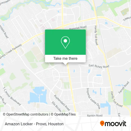 Amazon Locker - Provo map