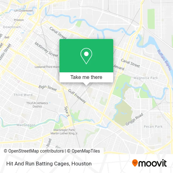 Hit And Run Batting Cages map